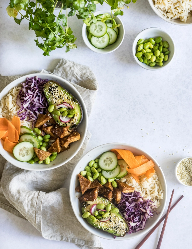 Korean BBQ Tempeh Buddha Bowl - Blenders - Recipe