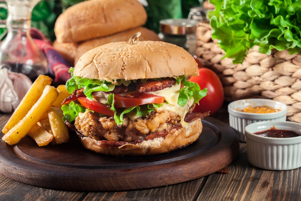 Buttermilk Chicken Chipotle Burger with Ranch Dressing
