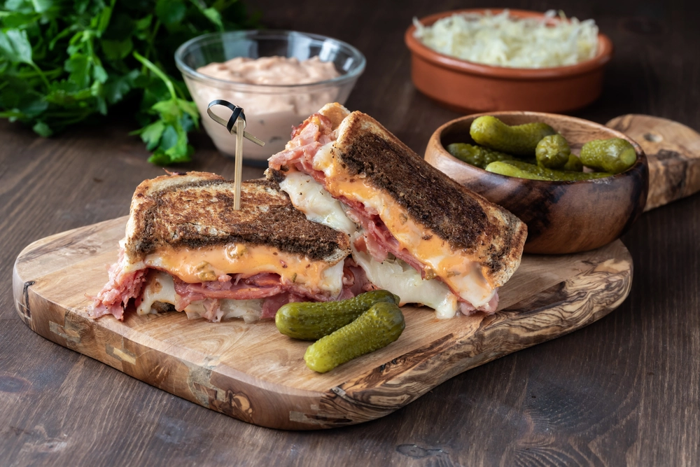 Spiced Beef Toastie with Pickles, Gouda & Red Onion Relish